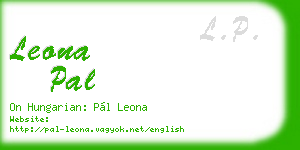 leona pal business card