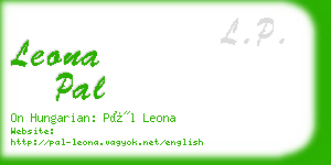 leona pal business card